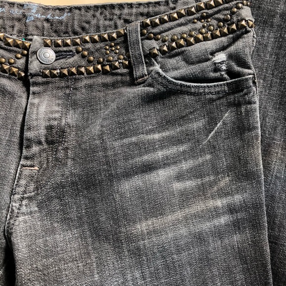 COPY - 7 For All Mankind black faded A pocket jeans sz 27 - Picture 5 of 16